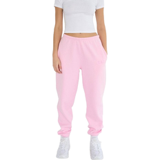 Kaiia Logo Cuffed Joggers - Baby Pink (MJOG3742)