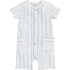 Mamas & Papas Stripe Pocket Romper - Blue Ocean (S536E1TB0)