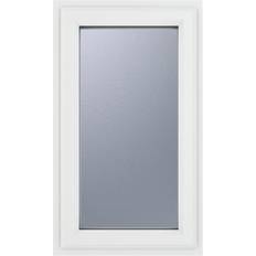 S 0502-Y Doors Crystal uPVC White Hung Obscure Double Interior Door Clear Glass S 0502-Y (x)