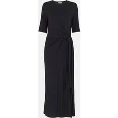 Clothing Whistles Twist Front Jersey Dress, Black