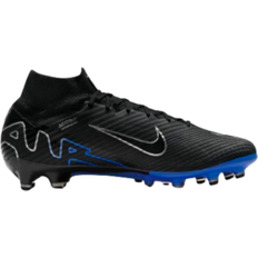 Nike 7.5 - Artificial Grass (AG) Football Shoes Nike Mercurial Superfly 9 Elite M - Black/Hyper Royal/Chrome