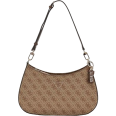 Guess Noelle 4g Logo Shoulder Bag - Brown Multi