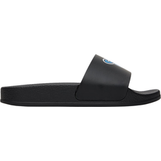 Off-White Kid's Logo-Print Slides - Black