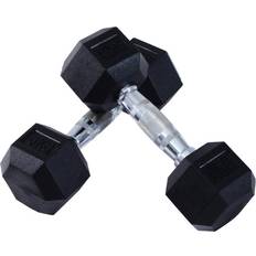 Homcom Hexagonal Dumbbells Kit Weight Lifting Exercise for Home Fitness 2x6kg