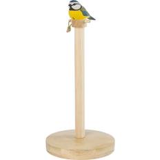 Wildlife Garden Hand-Carved Paper Towel Holder 31cm