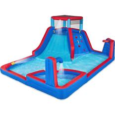 Sunny & Fun Four Corner Inflatable Water Slide Park