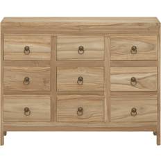 vidaXL Solid Wood Teak Natural Chest of Drawer 80x55.1cm