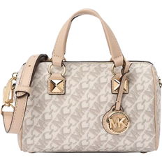 Michael Kors Grayson Small Empire Signature Logo Duffel Crossbody Bag - Vanilla