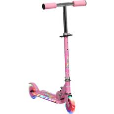 Homcom Kids Scooter with Lights Pink