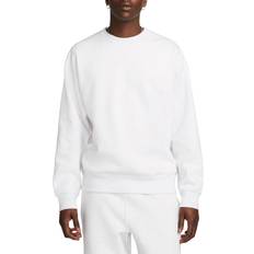 Nike Solo Swoosh Men's Fleece Crew - Birch Heather/White