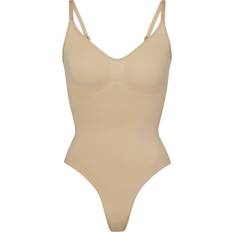 Shaping Bodysuits SKIMS Seamless Sculpt Thong Bodysuit - Clay