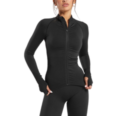 Fitness & Gym - Women Clothing Gymshark Sweat Seamless Zip Up Jacket - Black