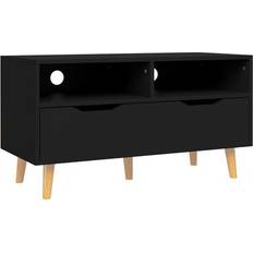 vidaXL 326778 Black TV Bench 90x48.5cm