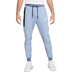 Nike Slim Trousers Nike Sportswear Tech Fleece Men's Joggers - Light Armory Blue/Ashen Slate/White