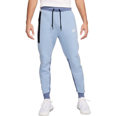 Organic Fabric Trousers Nike Sportswear Tech Fleece Men's Joggers - Light Armoury Blue/Ashen Slate/White