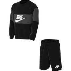 Nike S Other Sets Nike Junior French Terry Set - Black/Dark Smoke Grey/White (DO6789-010)