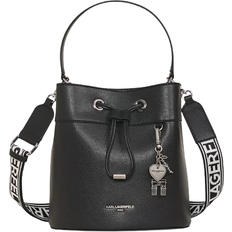 Karl Lagerfeld Bucket Bags Karl Lagerfeld Adele Medium Bucket Bag - Black