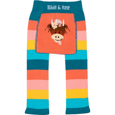 Blade & Rose Bonnie Highland Cow Leggings - Orange/Blue/Yellow/Pink