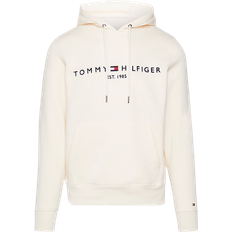 Recycled Fabric Jumpers Tommy Hilfiger Logo Embroidery Regular Fit Hoody - Calico