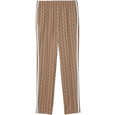 Brown - Men Trousers & Shorts Lacoste Jacquard Paris Monogram Training Bottom - Beige/Brown