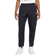Nike Nylon Trousers & Shorts Nike Men's Sportswear Repeat Woven Trousers - Black/White