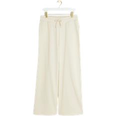 River Island Wide Leg Joggers - Cream