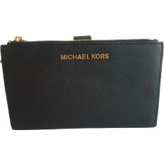 Michael Kors Jet Set Travel Double Zip Wristlet - Black Saffiano