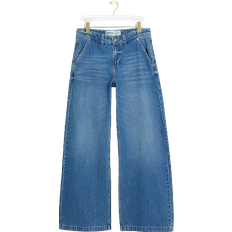 River Island Mid Rise Baggy Wide Leg Jeans - Blue