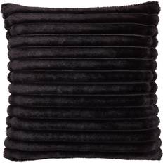 Catherine Lansfield Cosy Ribbed Complete Decoration Pillows Black (45x45cm)