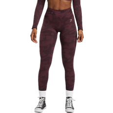 Brown - Women Trousers & Shorts Gymshark Adapt Camo Seamless Leggings - Plum Brown/Burgundy Brown