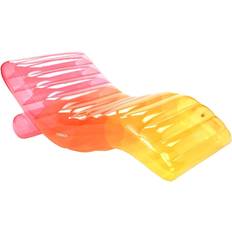 Funboy Clear Rainbow Chaise Lounger Pool Float