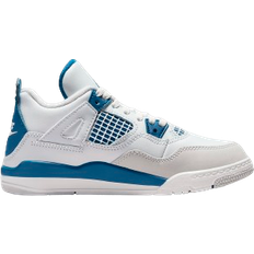 Kids jordan 4 Nike Air Jordan 4 Retro Industrial Blue PS - Off White/Neutral Grey/Military Blue