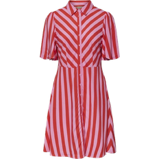 Stripes - XL Dresses Y.A.S Savanna Shirt Dress - Cyclamen