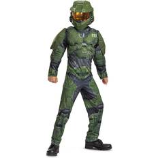 Disguise Halo Infinite Master Chief Muscle Costume for Kids