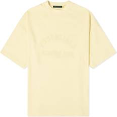 Men - Yellow T-shirts Fear of God Essentials Spring Printed Logo T-shirt - Garden Yellow