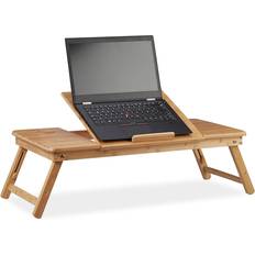 Relaxdays Natural Laptop Table Bamboo