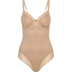 Beige Bodysuits Triumph True Shape Sensation Shaping Body Wired - Smooth Skin