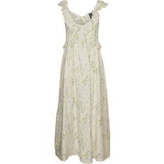 Florals - Long Dresses - Polyamide Vero Moda Josie Long Dress - Grey/Birch