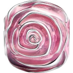 Pandora Rose in Bloom Charm - Silver/Pink