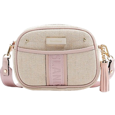 River Island Canvas Cross Body Camera Bag - Beige