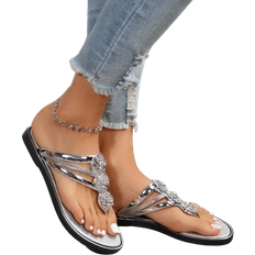 Silver - Women Sandals Shein Flat Sandals