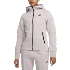 Hoodies - Purple - Women Jumpers Nike Women's Sportswear Tech Fleece Windrunner Full-Zip Hoodie - Platinum Violet/Black