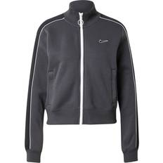 Nike Grey - Women Jackets Nike Women's Sportswear Fleece Track Top - Anthracite/Black/White