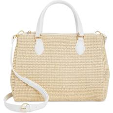 On 34th Robinn Medium Straw Top Handle Crossbody - Beige