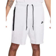Nike Men - White Shorts Nike Men's Sportswear Tech Fleece Shorts - Birch Heather/Black