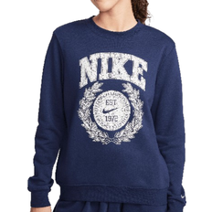 Nike Women's Sportswear Club Crewneck Fleece Sweatshirt - Midnight Navy