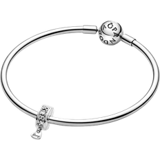 Pandora Family Always Pavé Clip Charm - Silver/Transparent