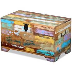 Multicoloured Chests vidaXL Reclaimed Multicolored Chest 73x41cm