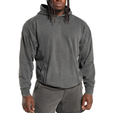 Gymshark Heritage Washed Hoodie - Onyx Grey