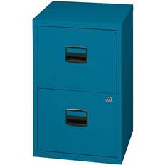 Metal Storage Cabinets Bisley PFA2 Azure Blue Storage Cabinet 41.3x67.2cm